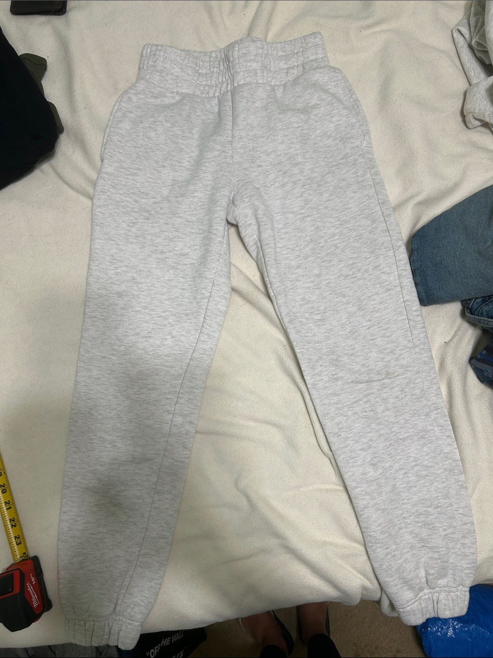 Ardene Light Gray Fleece Joggers